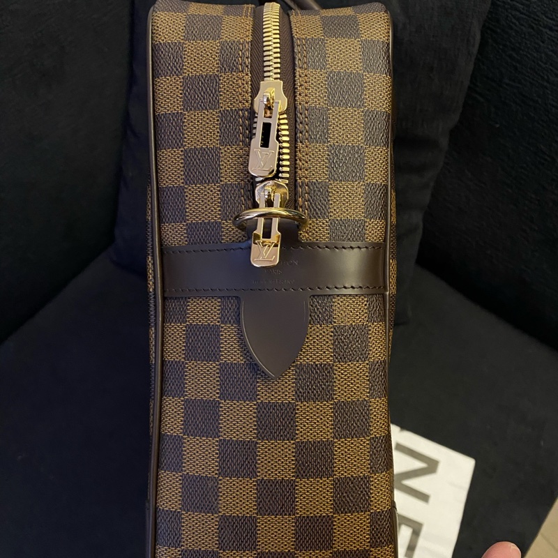 98%新LV路易威登 老花棋盤格公文包-12