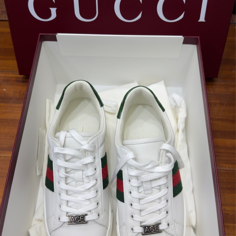 Gucci 增高經典白鞋-0