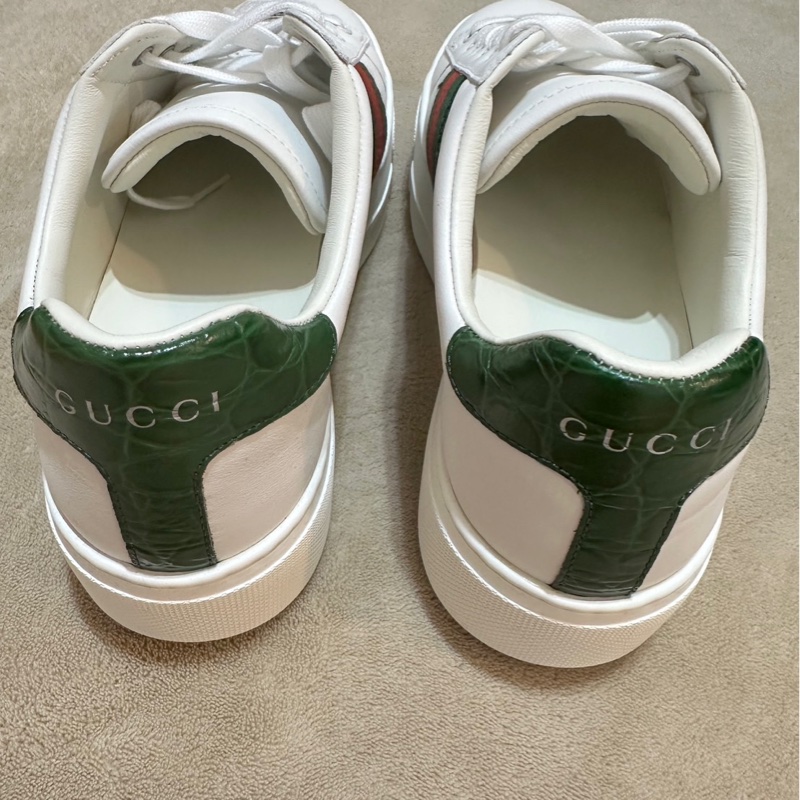 Gucci 增高經典白鞋-6