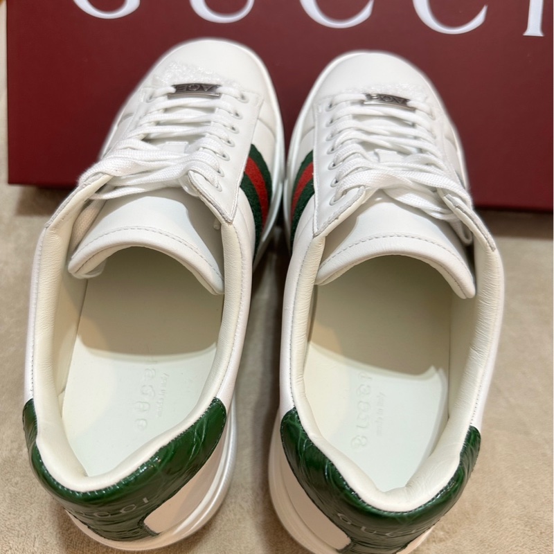 Gucci 增高經典白鞋-7