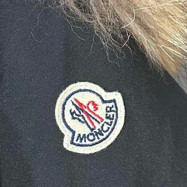 Moncler黑色中長款狐毛領羽絨外套3碼胸圍108衣長85 99新配件塵袋衣架-4