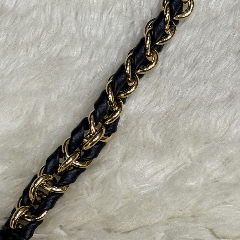 未使用品✨ 揹帶很美🖤LV 拼色印花 可放手機的牛皮麻將包 揹帶可拆卸-4