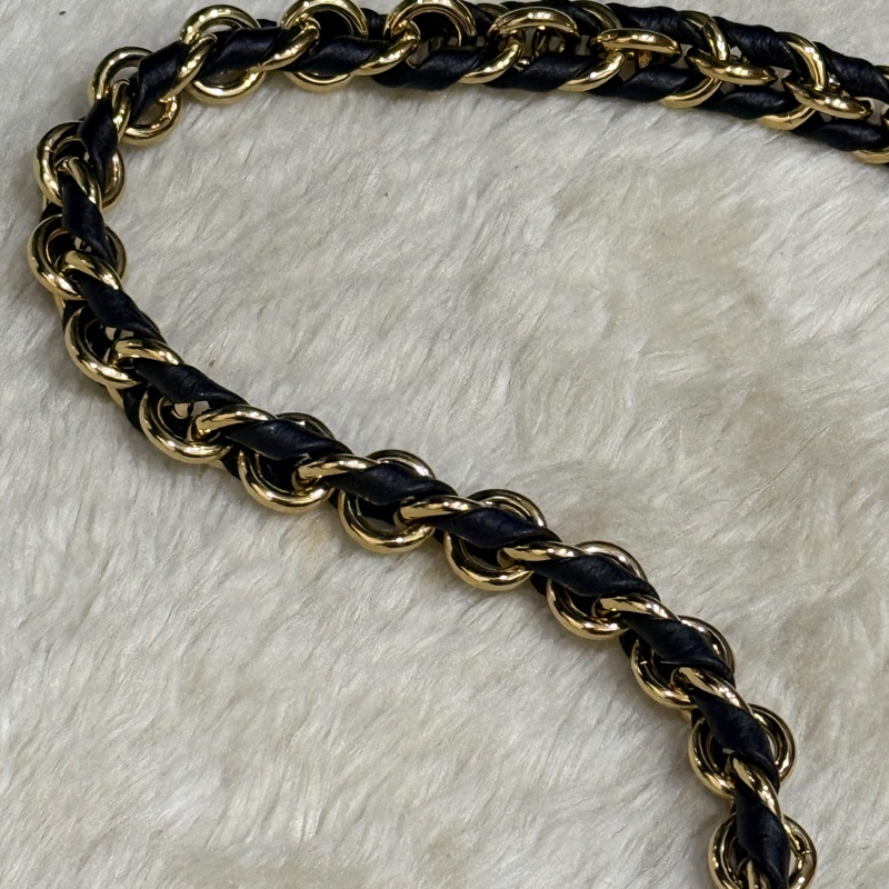 未使用品✨ 揹帶很美🖤LV 拼色印花 可放手機的牛皮麻將包 揹帶可拆卸-16