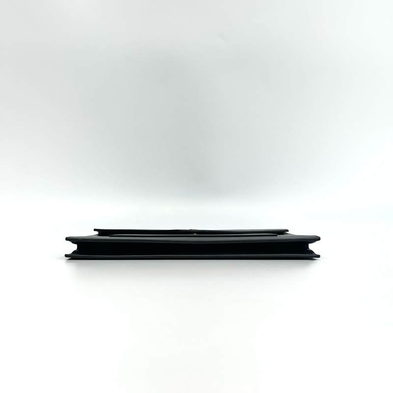 🧳賽琳手拿包Celine黑拚深藍蜥蜴牛皮Pocket WOC-7