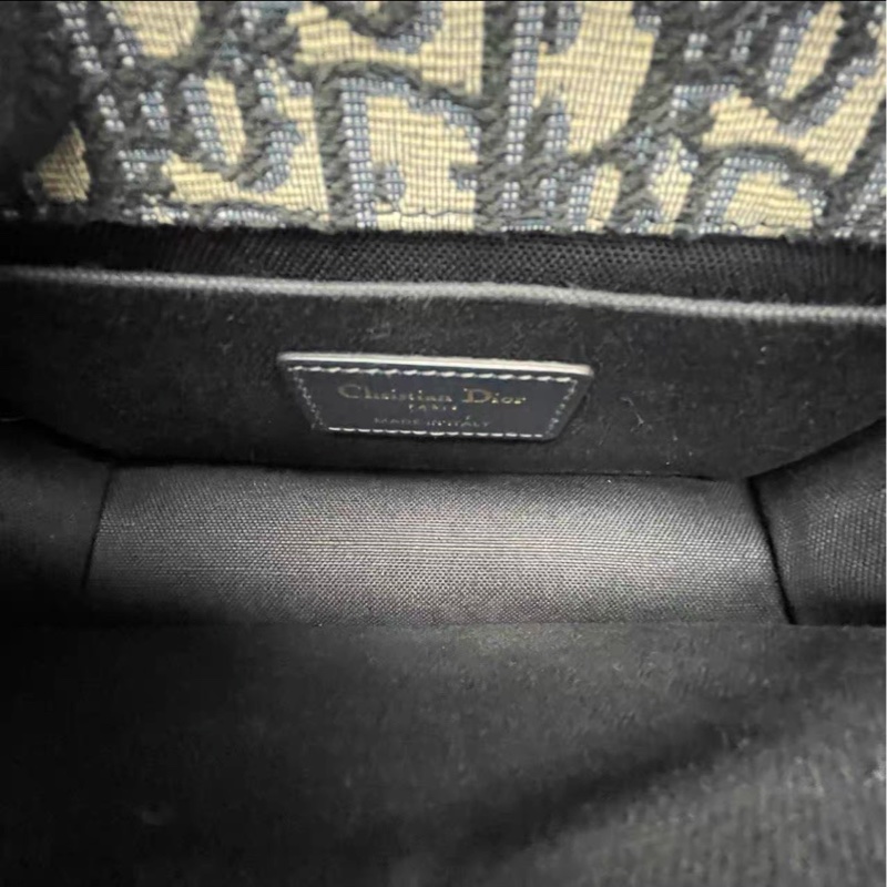 優雅秋冬必入款❄️99新🆕Dior小號Montaigne蒙田30刺繡老花翻蓋包🉑調節🉑拆卸鏈條斜挎包包-17