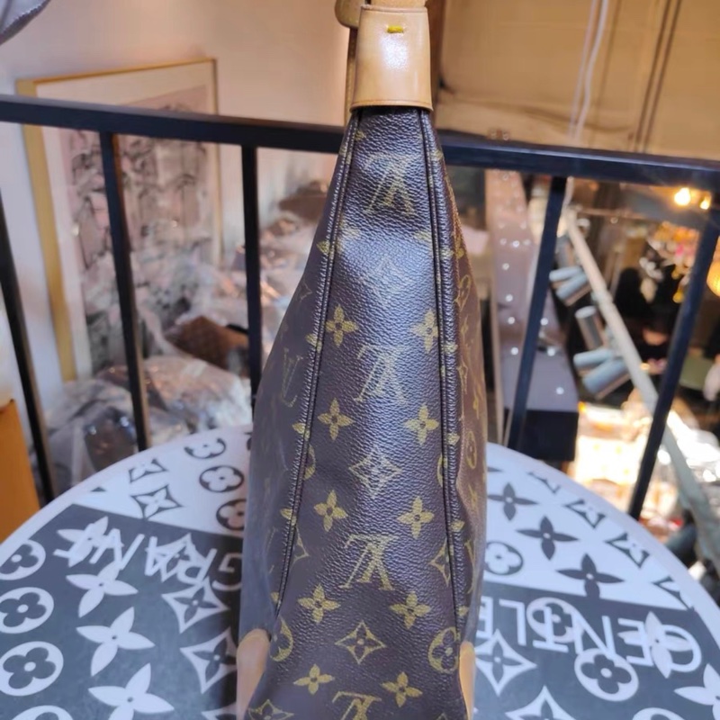 LV老花中号牛角包 好成色-2