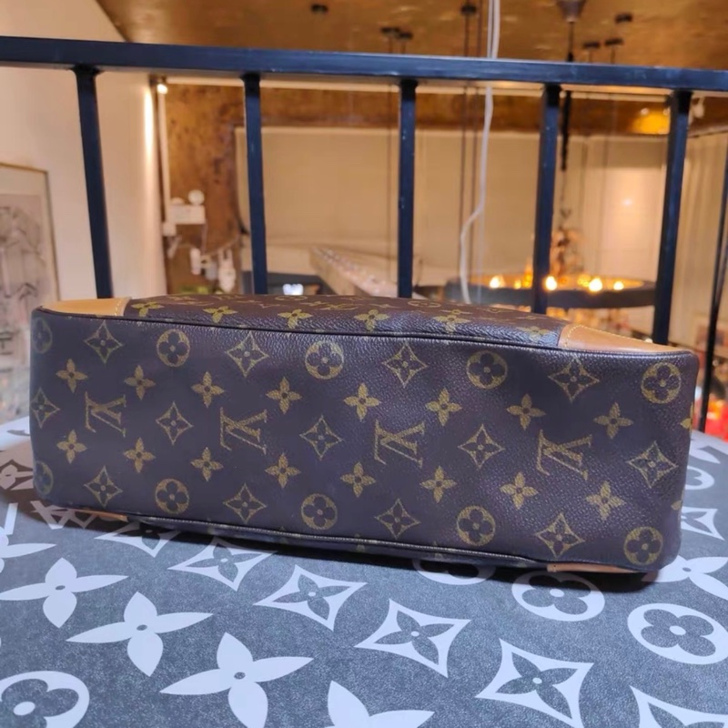 LV老花中号牛角包 好成色-7