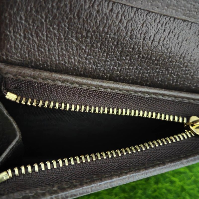 GUCCI 735574 Ophidia GG 經典老花織帶扣式零錢短夾.咖-6