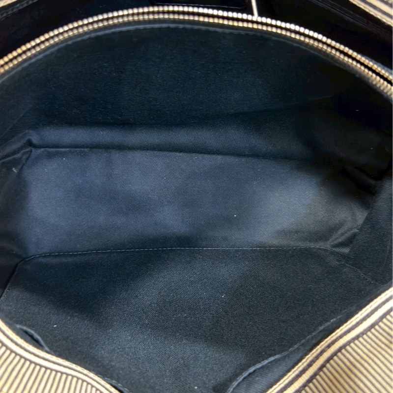 百看不厭👀極美稀有款😍Chanel 帆布藍白條紋沙灘托特包肩背手提包-17