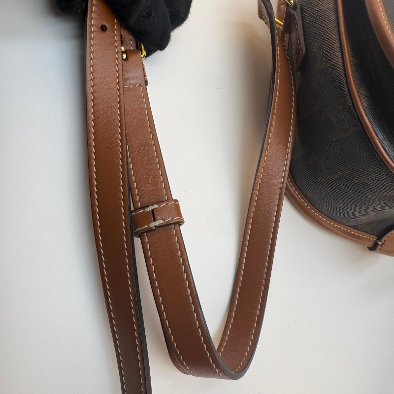 賽琳老花滿印馬鞍單肩斜挎包-15