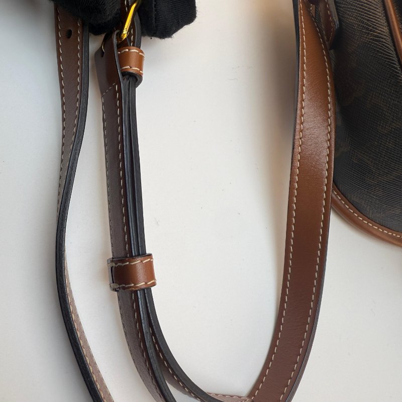 賽琳老花滿印馬鞍單肩斜挎包-16