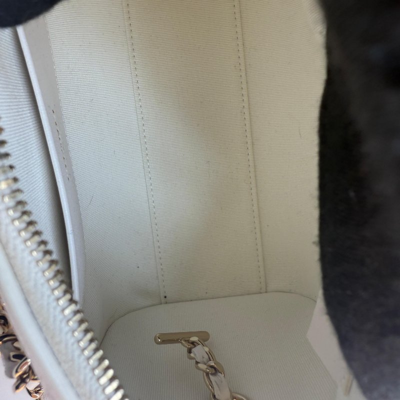 香奈兒白金黑標 2025 款保齡球單肩斜挎包-4