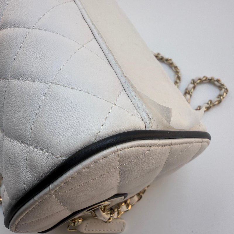 香奈兒白金黑標 2025 款保齡球單肩斜挎包-18