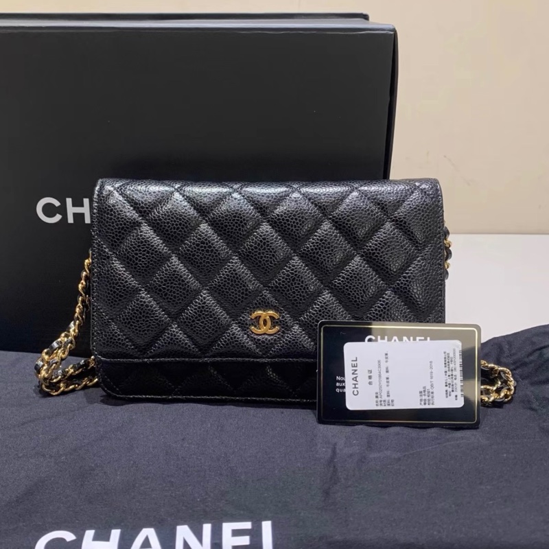 【98%新 ✨ 全網最抵】Chanel WOC 黑金 荔枝牛皮 31開-0