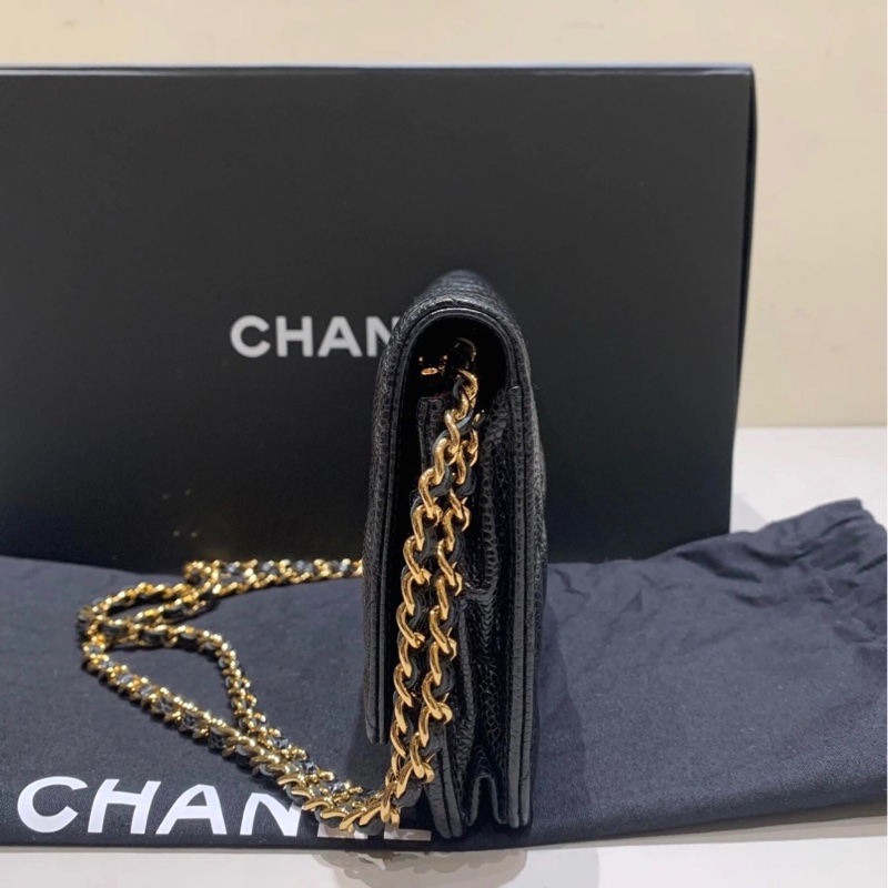 【98%新 ✨ 全網最抵】Chanel WOC 黑金 荔枝牛皮 31開-2