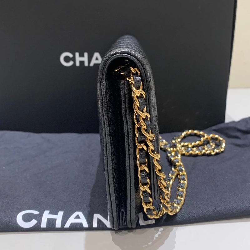 【98%新 ✨ 全網最抵】Chanel WOC 黑金 荔枝牛皮 31開-3