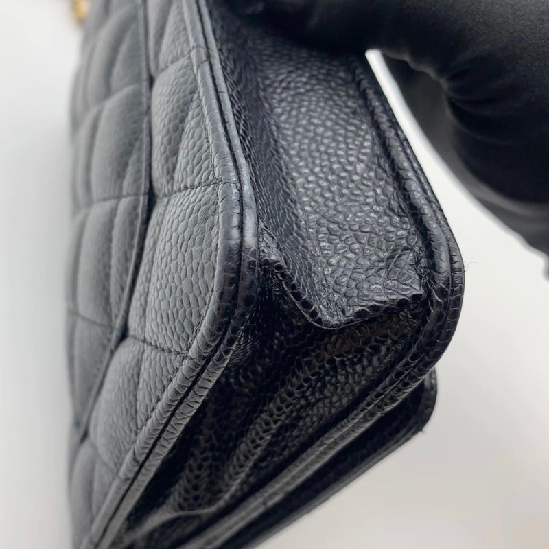 【98%新 ✨ 全網最抵】Chanel WOC 黑金 荔枝牛皮 31開-5