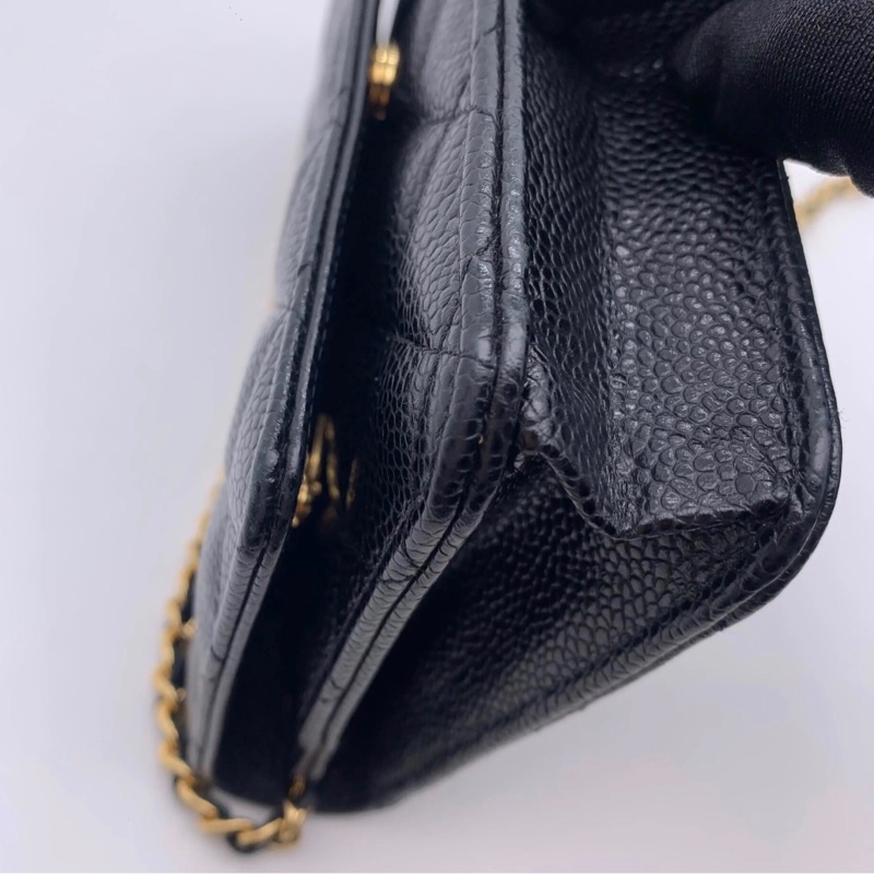 【98%新 ✨ 全網最抵】Chanel WOC 黑金 荔枝牛皮 31開-7