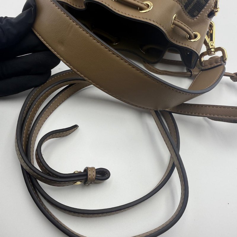 芬迪 Mon Tresor 老花抽繩水桶包-3