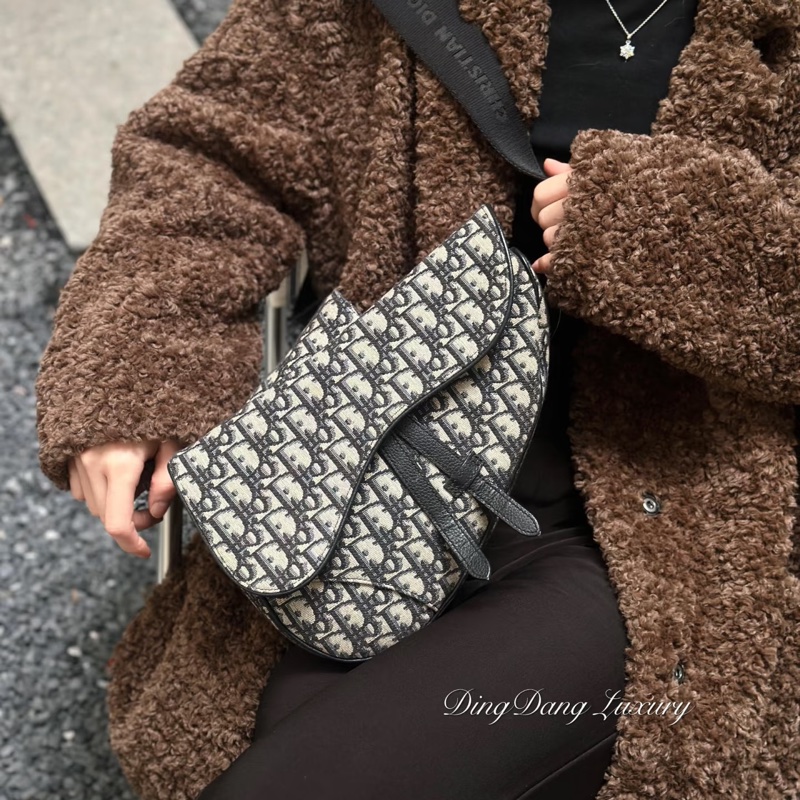 #專櫃12.5萬購入 #近新🉑送禮 #芯片款 Dior saddle馬鞍包 #剛離櫃賠出-2