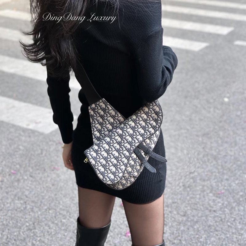 #專櫃12.5萬購入 #近新🉑送禮 #芯片款 Dior saddle馬鞍包 #剛離櫃賠出-3