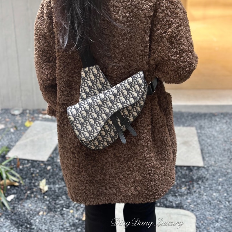 #專櫃12.5萬購入 #近新🉑送禮 #芯片款 Dior saddle馬鞍包 #剛離櫃賠出-4