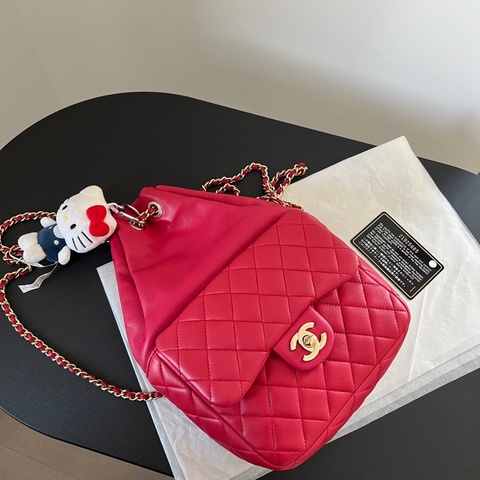 ✨Chanel 後背包 Jennie同款 99新有保卡❤️