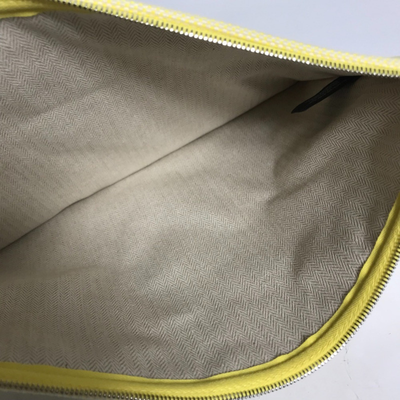 愛馬仕 (HERMES) 化妝包,H Tissage 手拿包,Toile H 印花,男女通用,檸檬黃-7