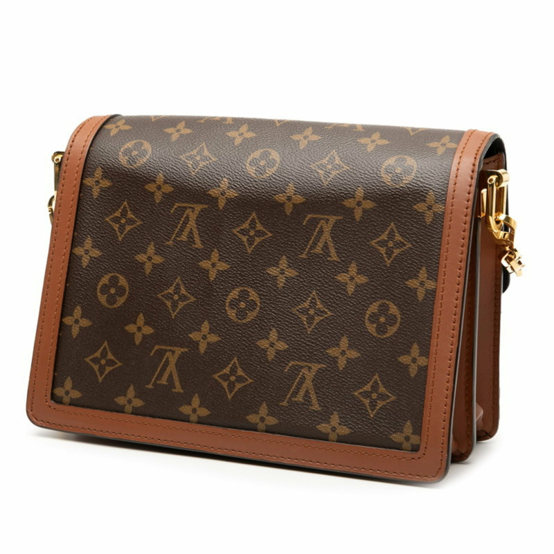 路易威登 Monogram Reverse Dauphine MM 肩背包 M45958 棕色皮革 女士 LOUIS VUITTON-1