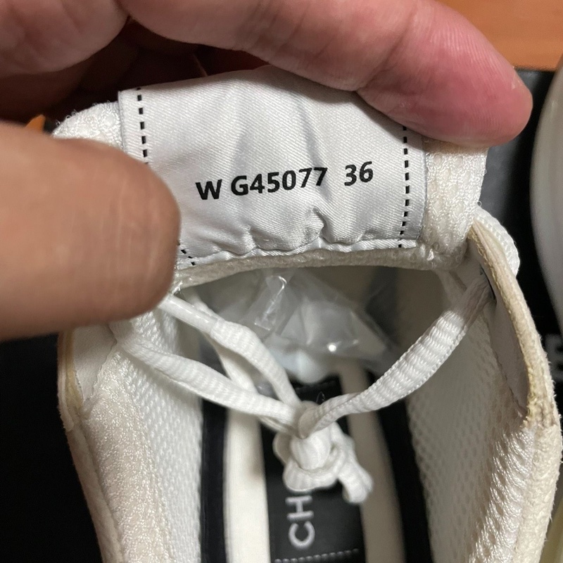 Chanel正品徽標香奈兒24s運動鞋 白色 銀角大王 尺碼：36碼 98新-5
