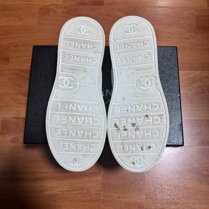 Chanel香奈兒24s大頭鞋 低幫厚底松糕板鞋 女款 白色 37.5碼-8