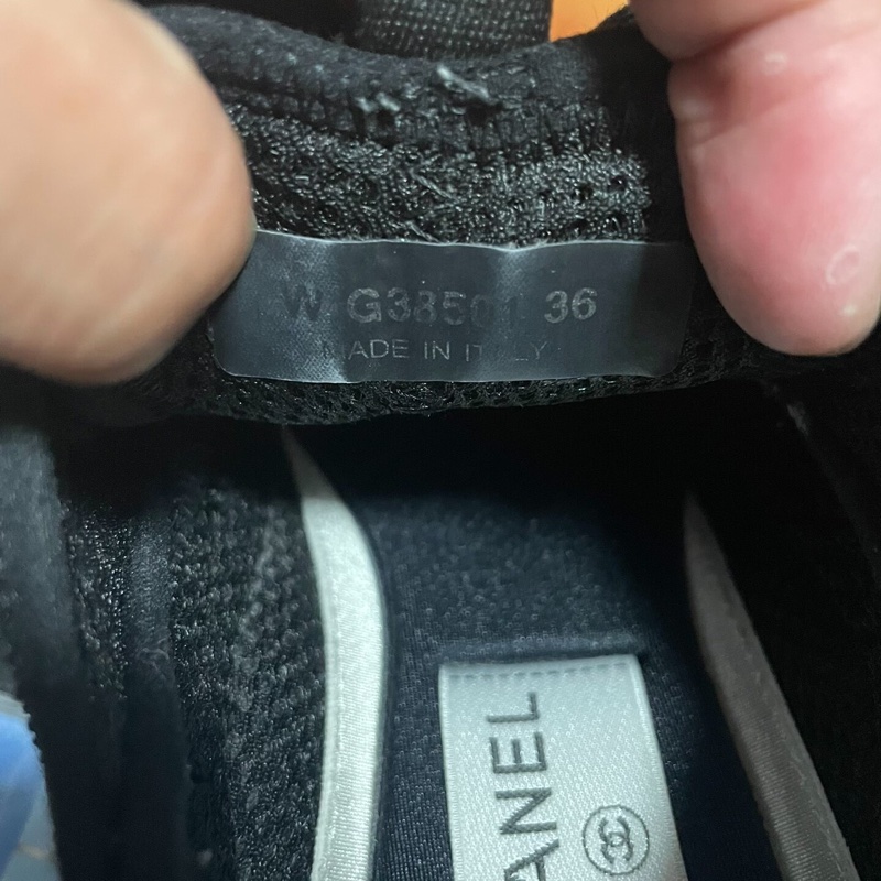 Chanel香奈兒雙C徽標 低幫休閒鞋 女款 白色36碼-5