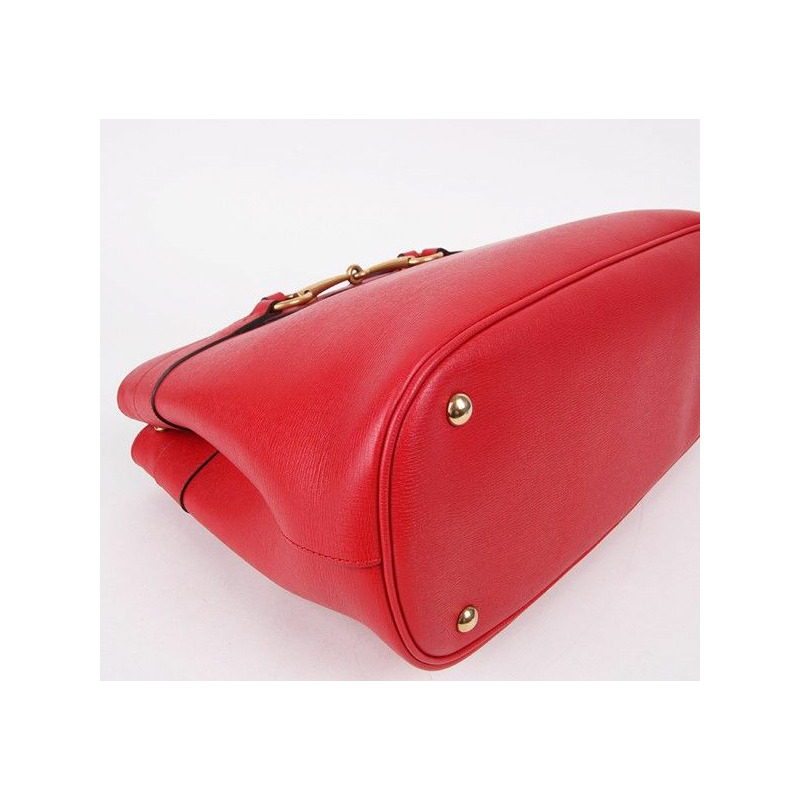 【包稅】GUCCI 馬階扣金色紅色兩用包-2