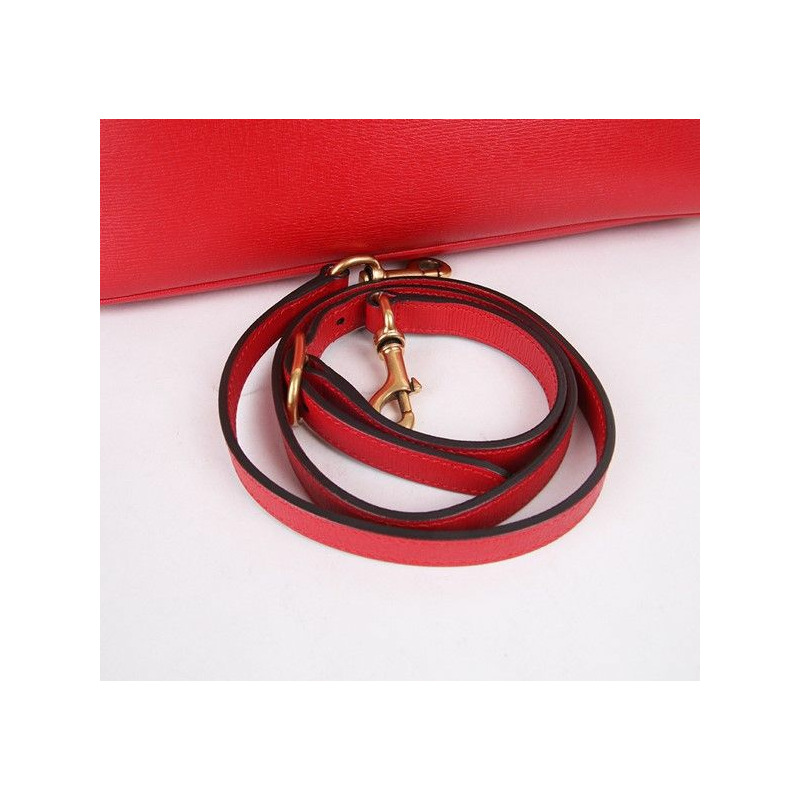 【包稅】GUCCI 馬階扣金色紅色兩用包-7