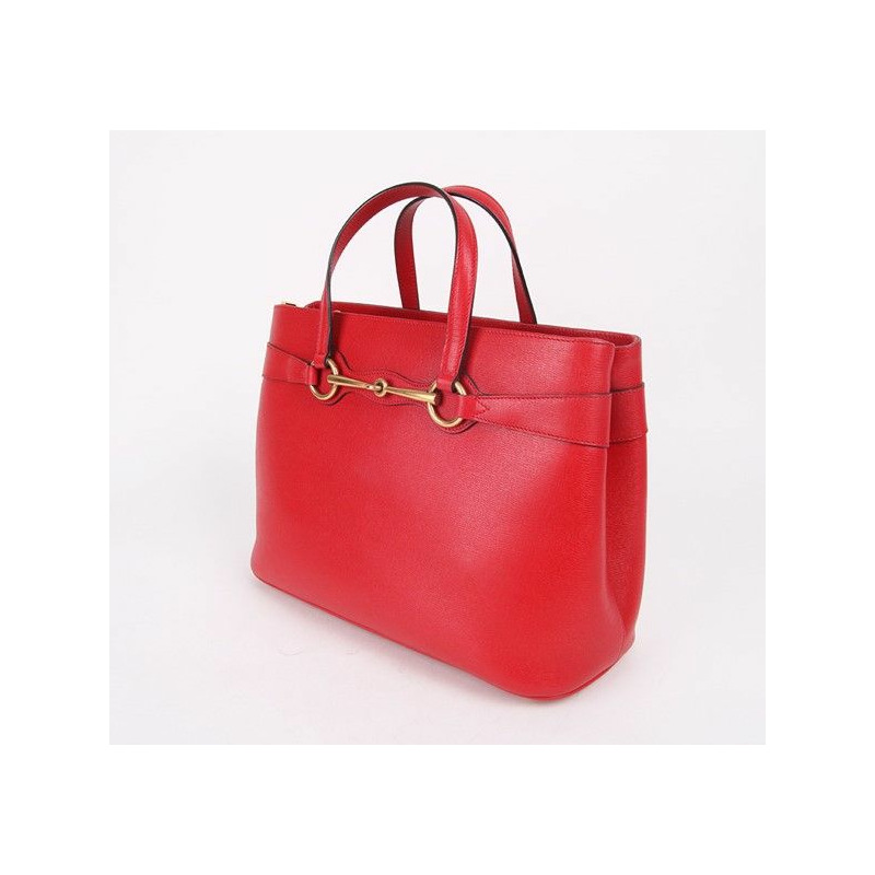 【包稅】GUCCI 馬階扣金色紅色兩用包-4