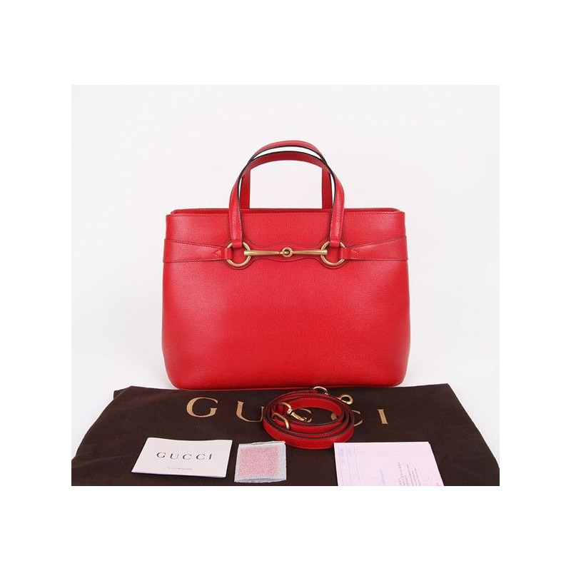 【包稅】GUCCI 馬階扣金色紅色兩用包-8