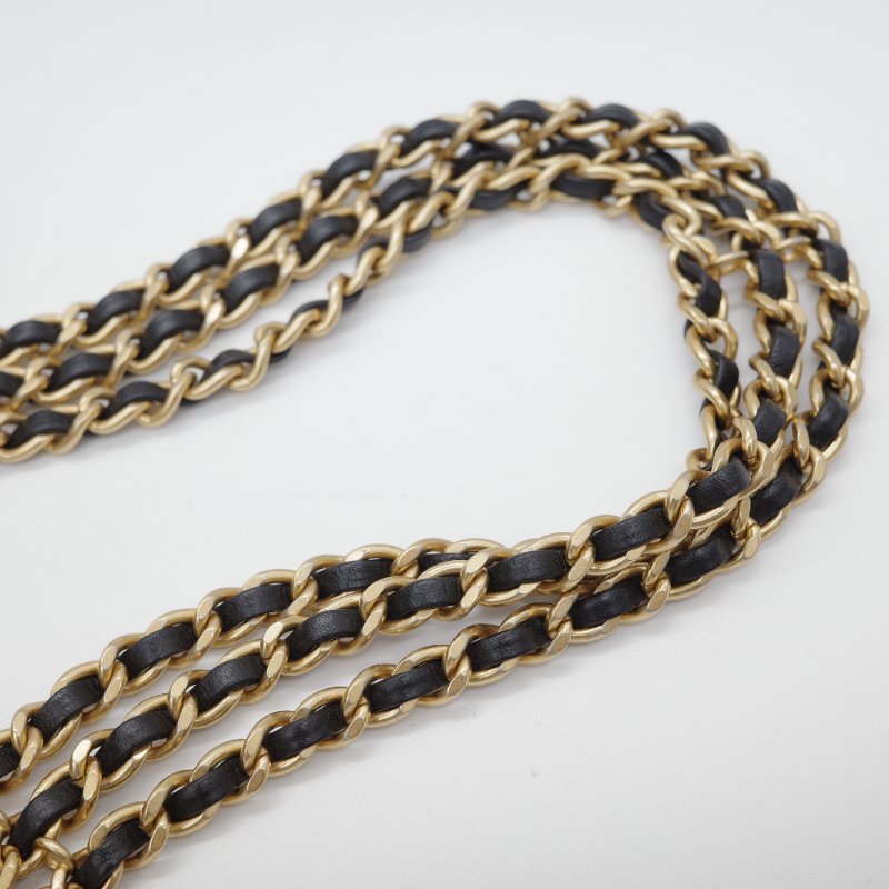 Chanel 香奈兒 Hobo 黑色 荔枝牛皮 月亮包 單肩包 腋下包-9