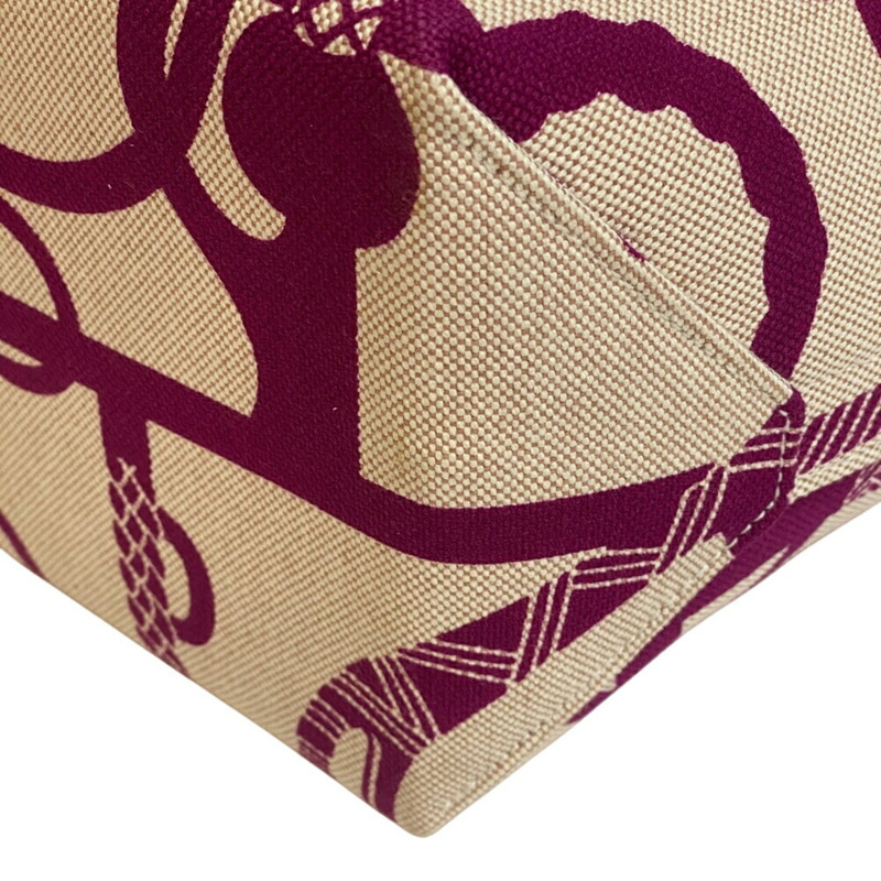 愛馬仕 B 字印記尖頂 25 手提包/托特包/肩包，米色，女士，Z0014848-5