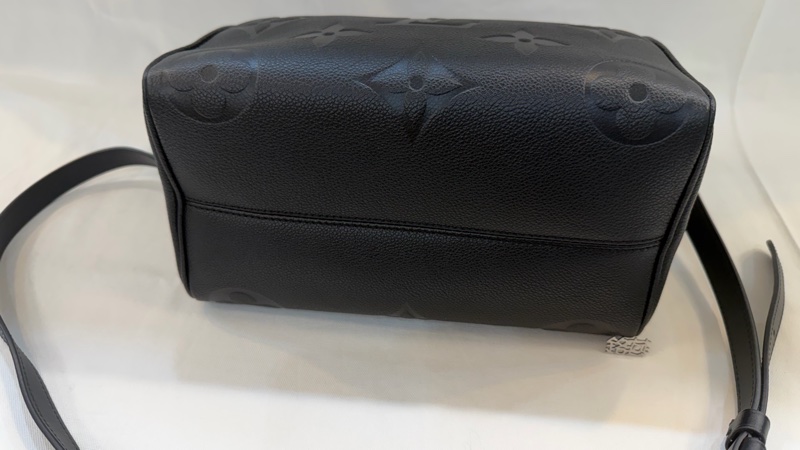 Lv 經典款 M58951 SPEEDY Bondouliere25 黑色 皮革 壓紋波士頓-18