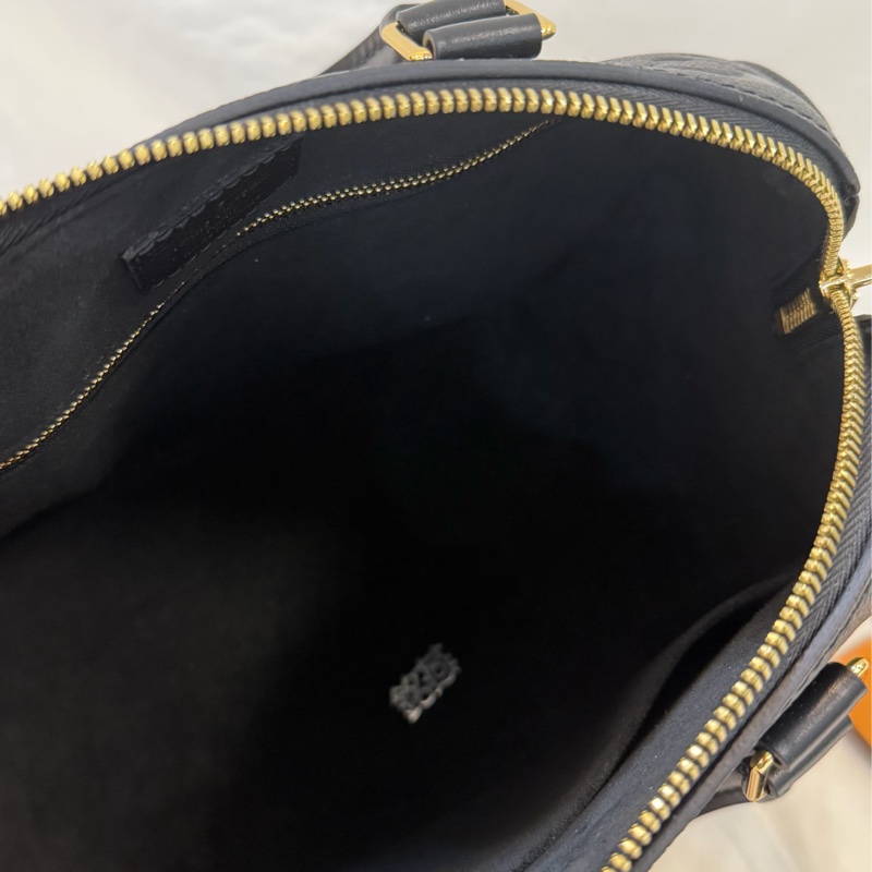 Lv 經典款 M58951 SPEEDY Bondouliere25 黑色 皮革 壓紋波士頓-37