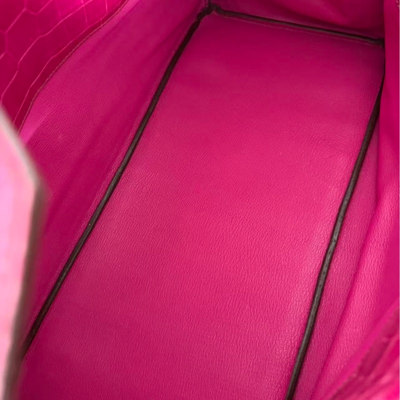 [Pre-owned] Hermes Vintage Birkin Shoulder crocodile in pink-12