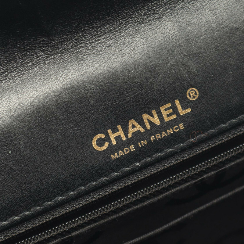 香奈兒 (CHANEL) 野性縫線鏈條單背包 A14687 黑色皮革 二手 女士 金色五金-3