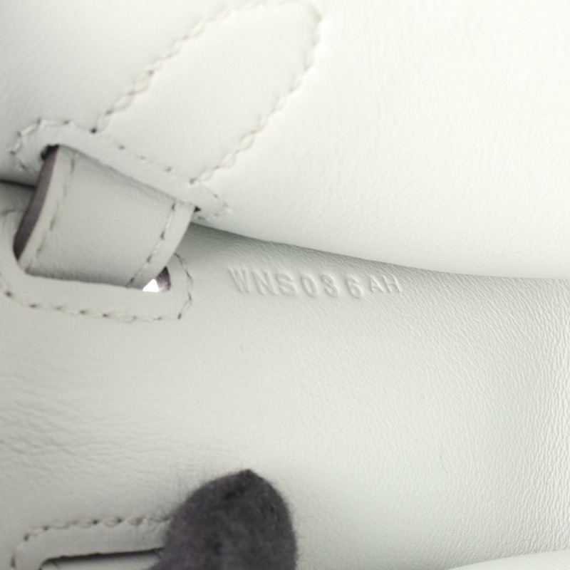 愛馬仕 Jypsiere 迷你斜挎包，Swift 皮革，灰色，二手，女士，帶五金配件。-4