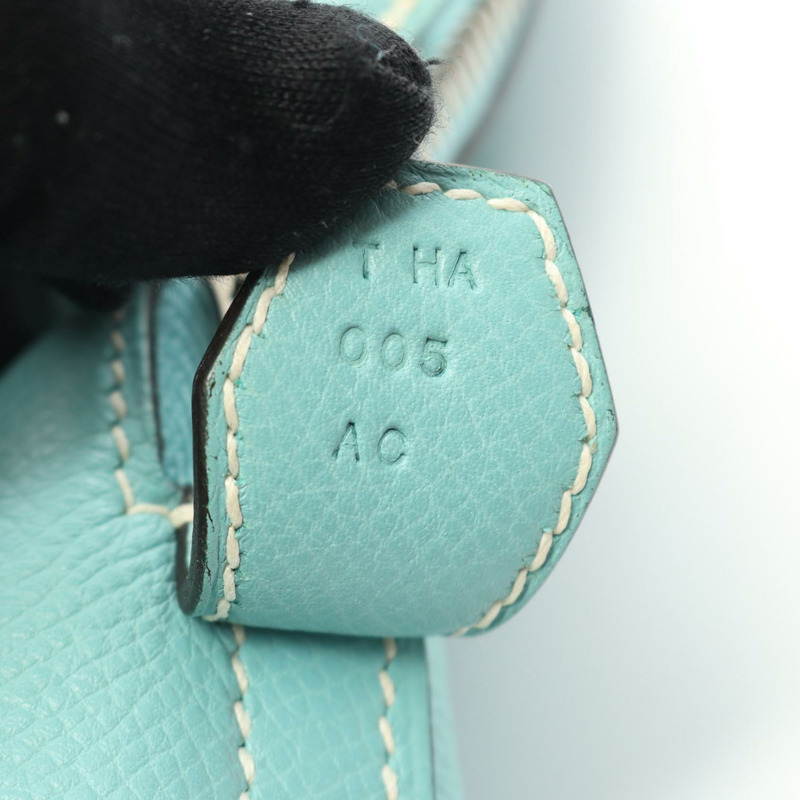 愛馬仕 Bolide Relax 35 手提包，Epsom 皮革，藍色，二手，女士，帶五金配件-4