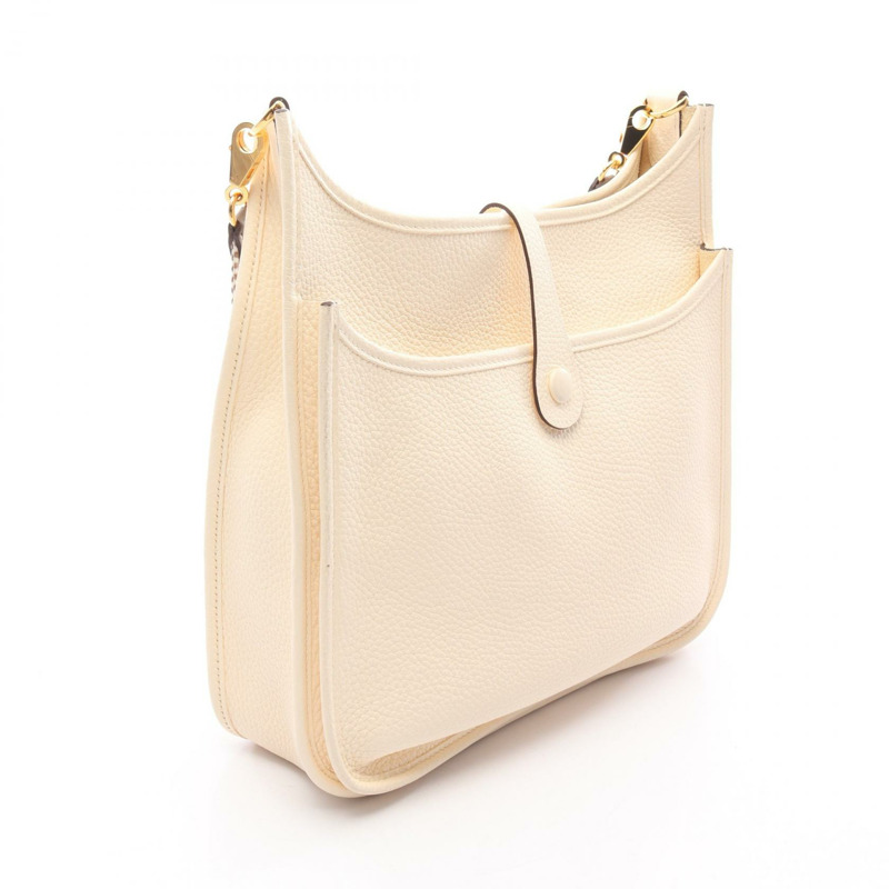 愛馬仕 Evelyne 3 PM 單肩包 Z Taurillon Clemence Nata 二手女士 GHW-1