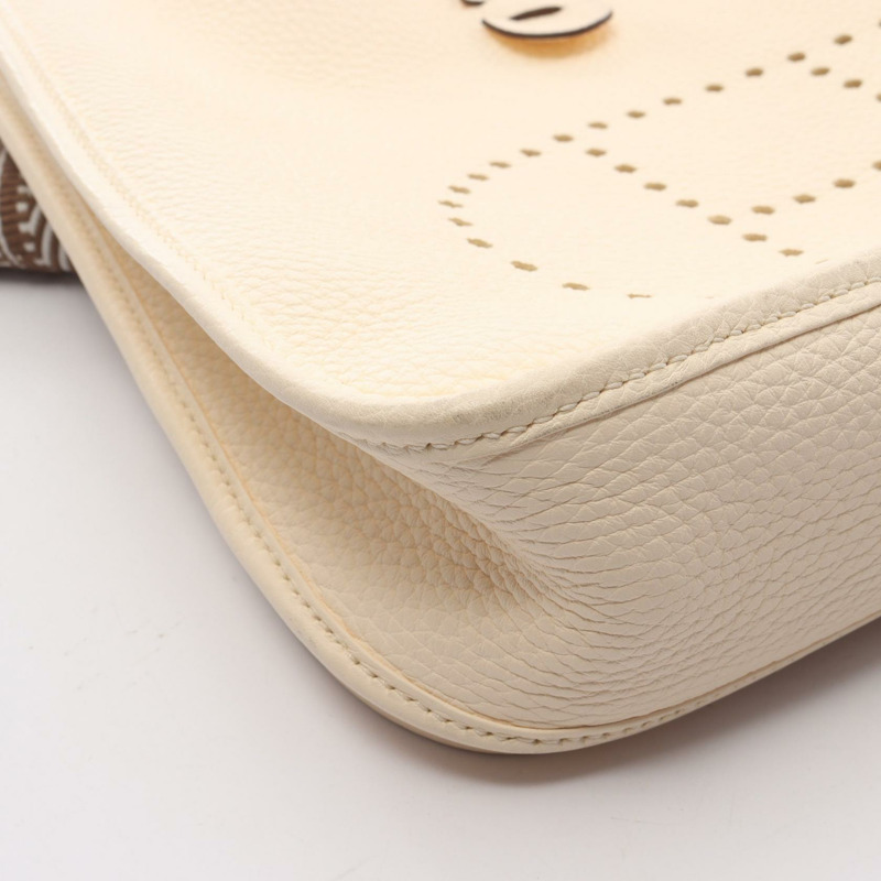 愛馬仕 Evelyne 3 PM 單肩包 Z Taurillon Clemence Nata 二手女士 GHW-6