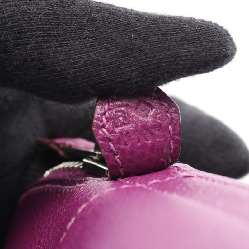 愛馬仕 Bolide27 單肩手提包，Epsom 皮革，紫色海葵圖案，二手女款，R SHW-4