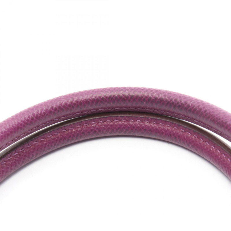 愛馬仕 Bolide27 單肩手提包，Epsom 皮革，紫色海葵圖案，二手女款，R SHW-7