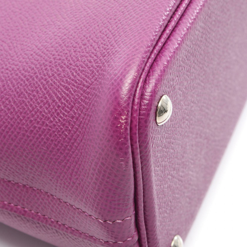愛馬仕 Bolide27 單肩手提包，Epsom 皮革，紫色海葵圖案，二手女款，R SHW-8