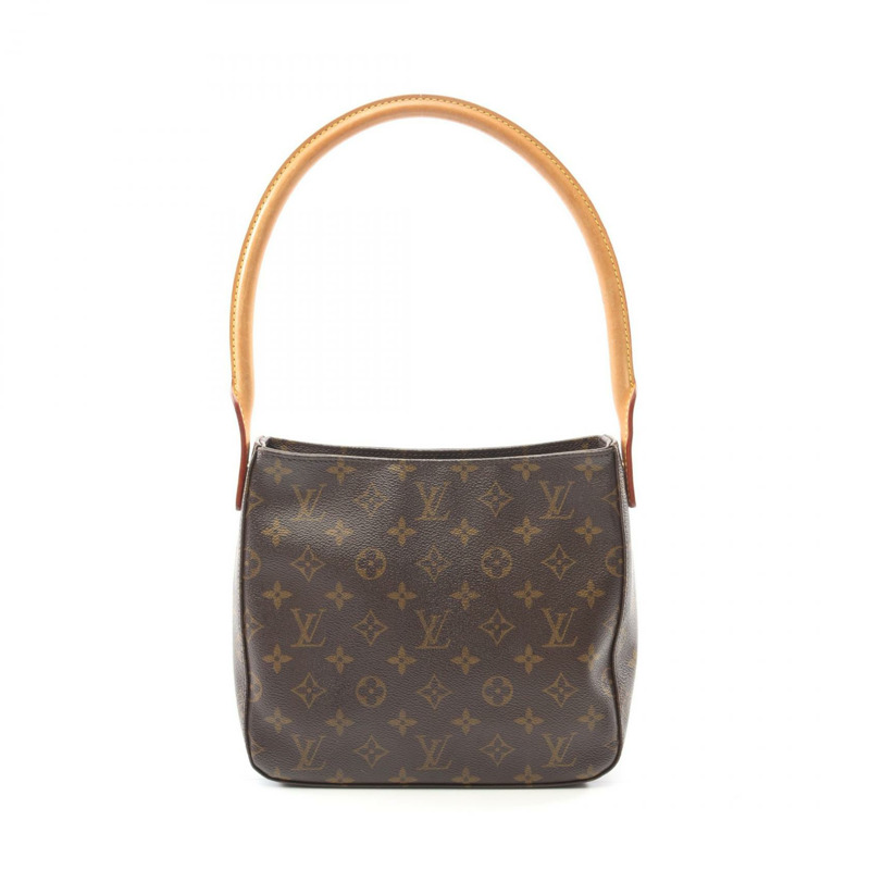 路易威登 Looping MM 單肩包 M51146 Monogram 帆布棕色二手女士 LV-0